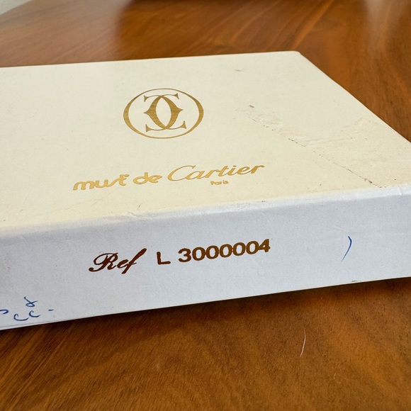 Must de Cartier Vintage Bordeaux Leather Bifold Card ID Case - Picture 6 of 6